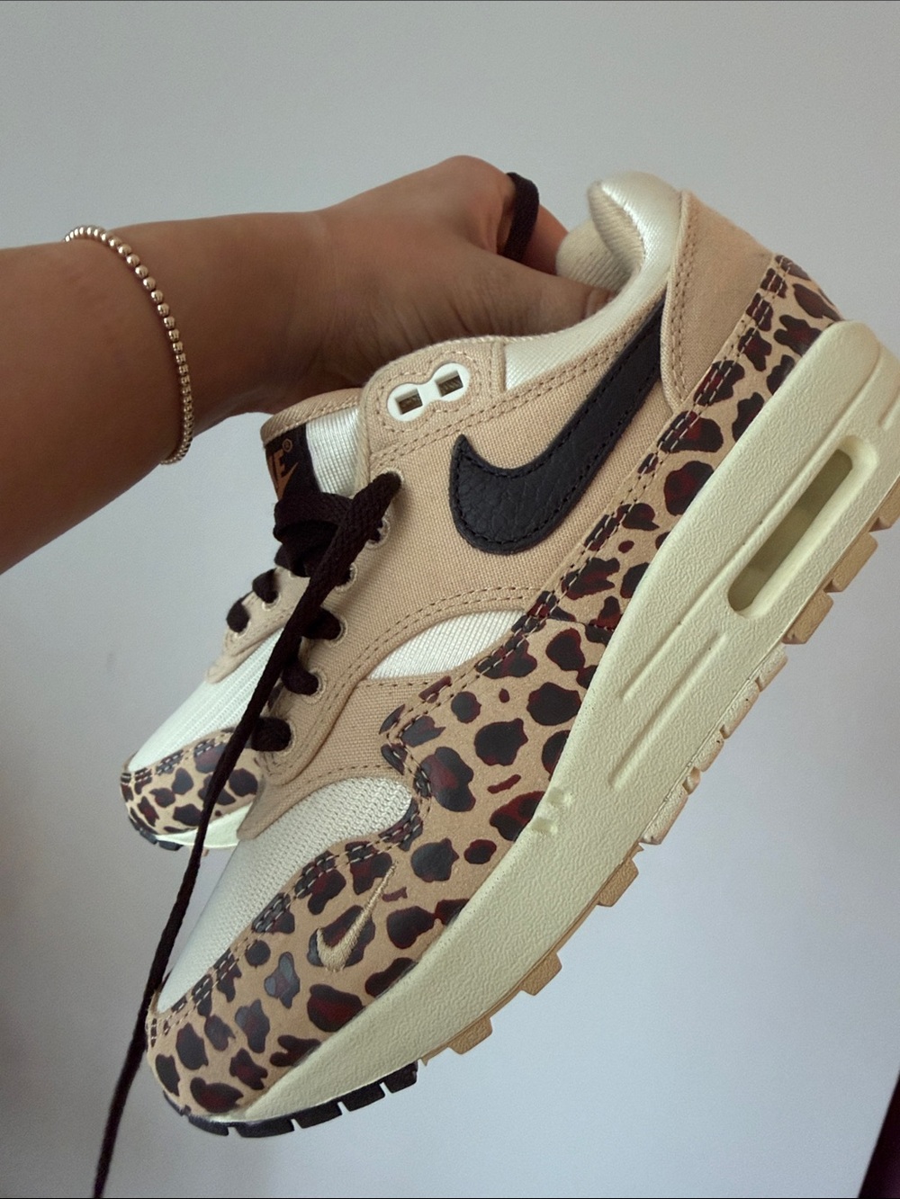 ⭐️Nike Women’s Air Max 1 Premium — Beige Leopard Print SIZE 6 NO BOX⭐️